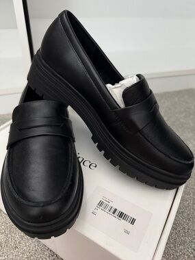 Quince Classic Black Loafers for Women